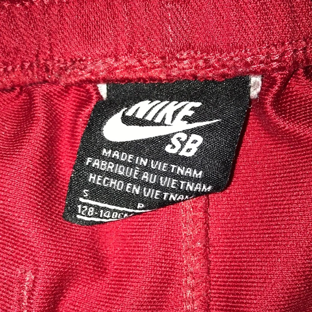Nike Red Shorts with Black Nike SB Tag